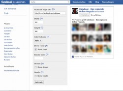Facebook like box für Nachrichtenseiten