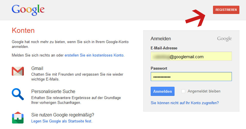 google plus registrieren