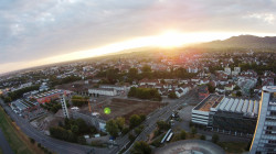 Offenburger Sonnenaufgang - Luftbild