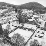 Schwarz-Weiß: Hirsau mit Kloster