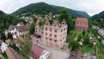 Calw Hirsau Luftfotografie - Jagdschloss mit Klosterruine