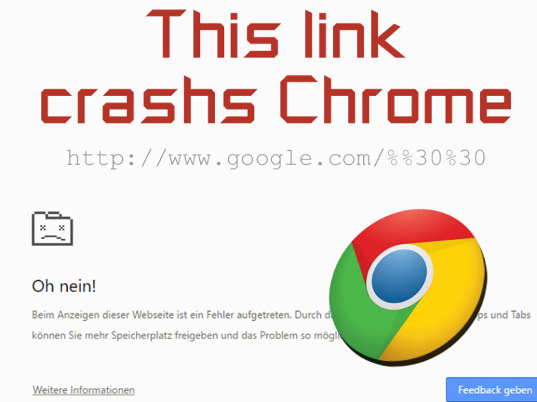 Google Chrome Link Crash